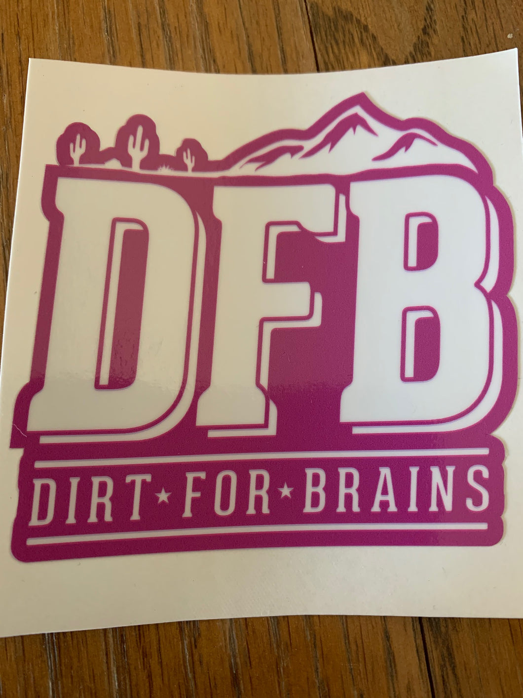 Dirt For Brains slap sticker